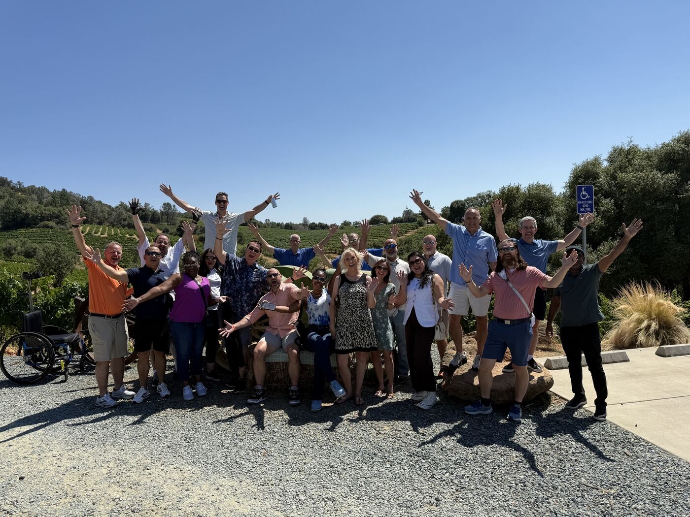 NapSac group wine tasting